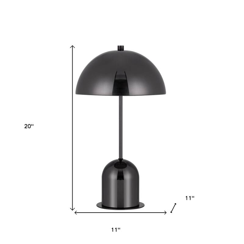 Modern 20 Inch Desk Lamp with Dome Shade and Adjustable Brightness - 11” x 11” x 20”
