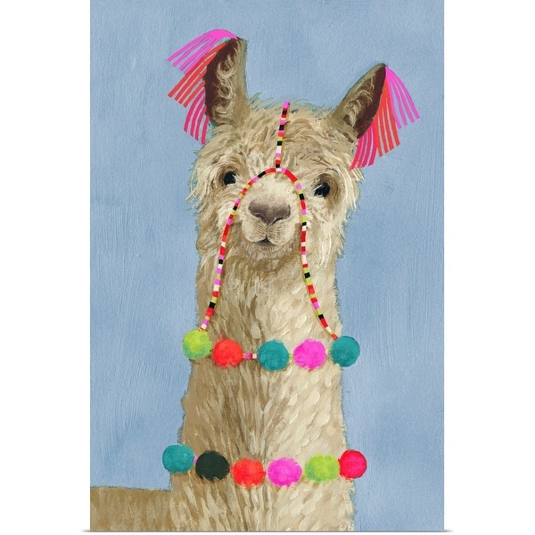 "Pom Pom Llama III" Poster Print