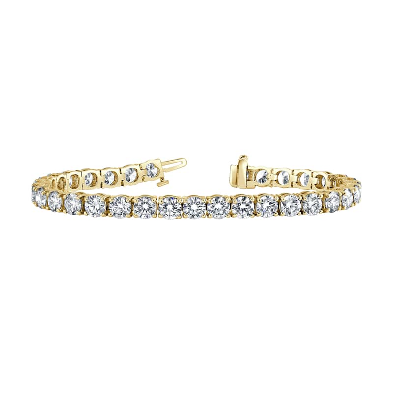 Vault Classics 10.00ct TW Natural Diamond Tennis Bracelet (I VS2) - Yellow