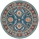 preview thumbnail 22 of 37, SAFAVIEH Handmade Blossom Menga Contemporary Wool Rug 6' Round - Blue/Green - Round