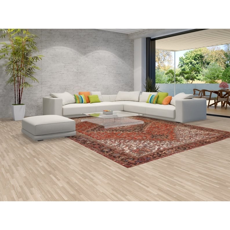 Hand Knotted Oriental 100% Wool Carpet Traditional Medallion Red Heriz Area Rug - 12' 10'' X 9' 7''