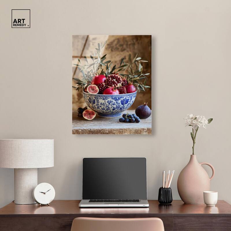 Grape Gathering Acrylic by Art Remedy, Ready to Hang