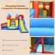 preview thumbnail 6 of 6, Inflatable Bounce House with Basketball Rim and 780W Blower - Multi - 130" x 118" x 82.5"