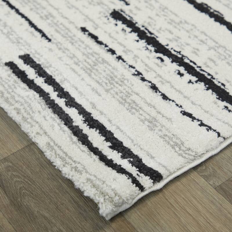 Georges Modern Striped Area Rug