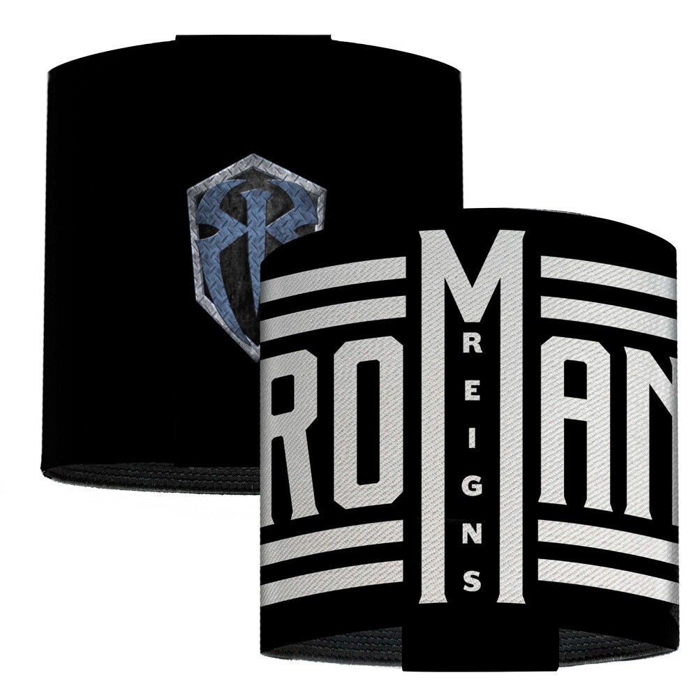 Shop Roman Reigns Roman Badge Icons Black White Elastic Wrist Cuff Overstock 17169860