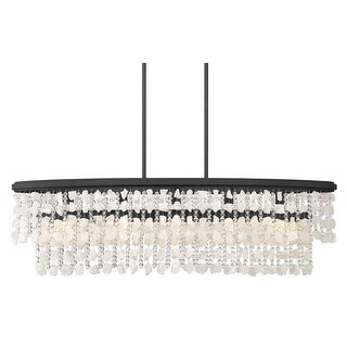 Minka Lavery 6707 Shimmering Elegance 5 Light 48" Wide Crystal Linear