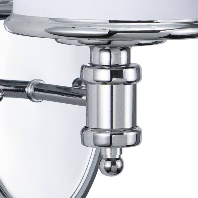 Carlisle 1 Light Chrome Bathroom Wall Fixture - 5.75-in W x 8-in H x 7.5-in D