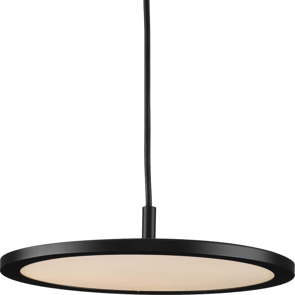 Everlume LED Collection Modern Matte Black Pendant - 11 in x 11 in x 2.3 in