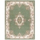 preview thumbnail 81 of 92, SAFAVIEH Handmade Aubusson Hrachuhi Traditional Wool Rug 8' x 10' - Green/Ivory