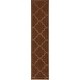 preview thumbnail 29 of 71, Hand-Tufted Amy Tone-on-Tone Lattice Wool Rug 2'3" x 12' - Brown