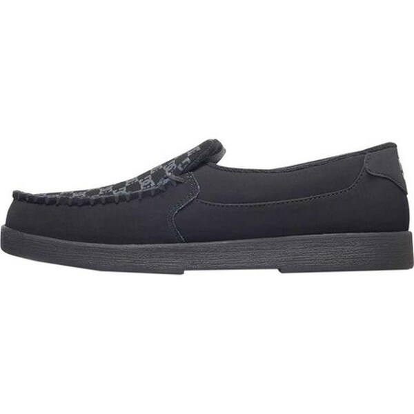 dc villain shoes black leather