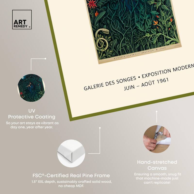 Rousseau's Jungle Dream Canvas by Art Remedy, Gallery Wrapped