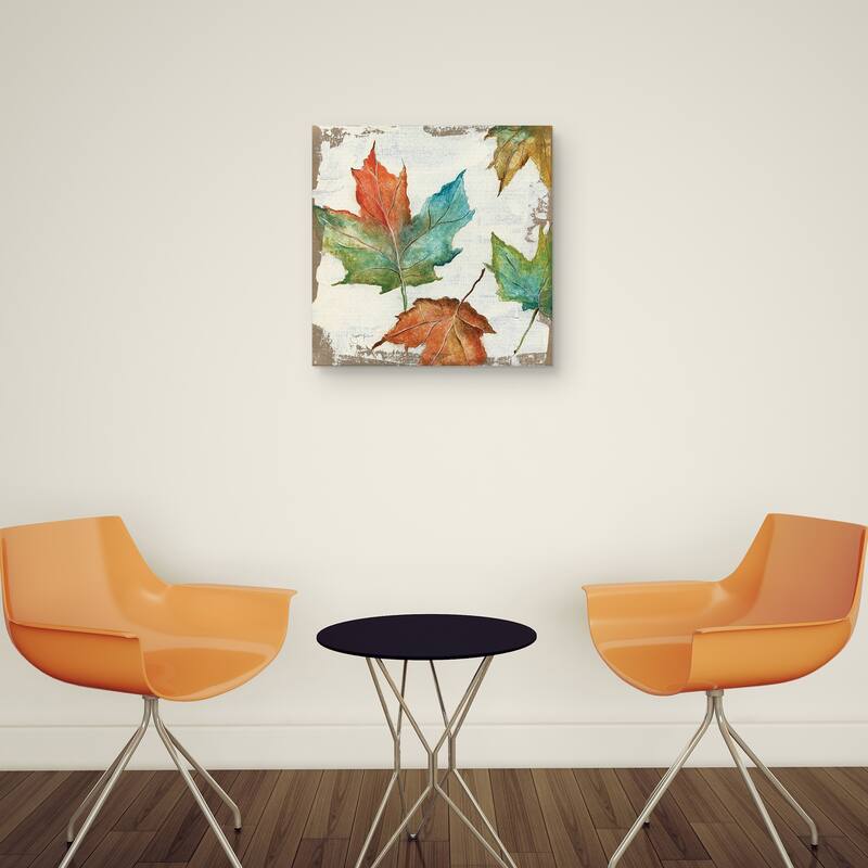 Fall Leaves by Janet Tava Canvas Art Print