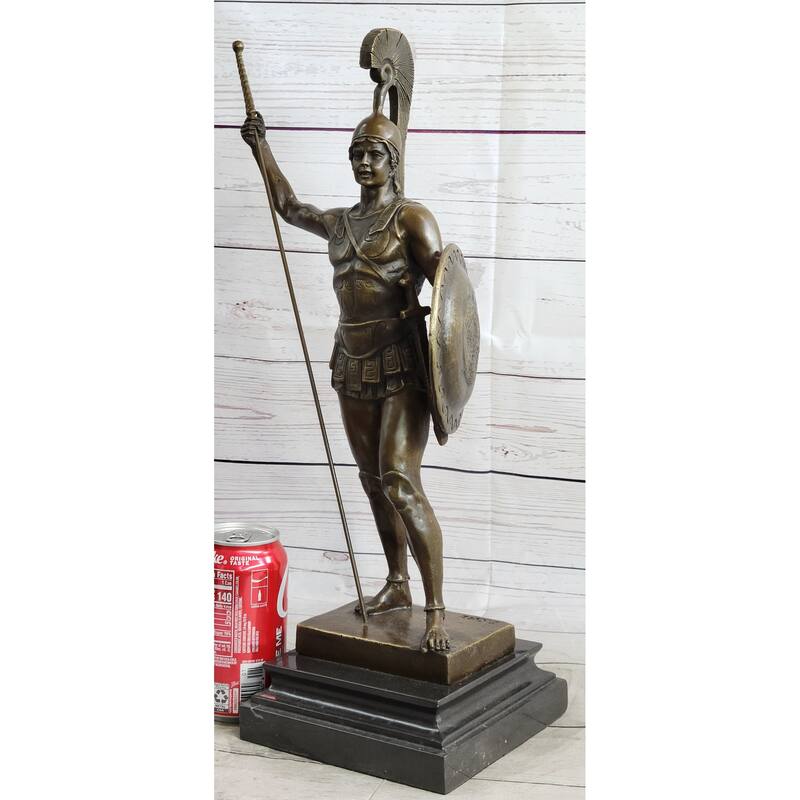 Greek Hero Achilles Warrior Bronze Sculpture Statue By Johannes Gotz