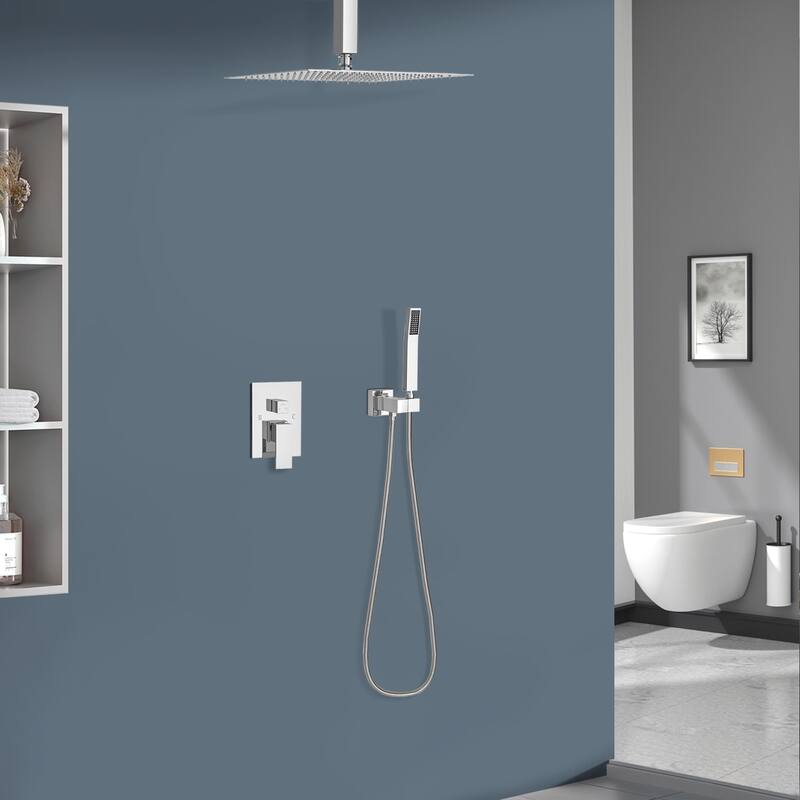 Topcraft 10-inch Ceiling Mount Square Shower System with Rough-in Valve - 10*10