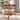 Jayanti Marbled Tortoise Natural Rattan Dining Table - Handwoven Wicker Bistro Table with Open Shelf - Marbled Tortoise Brown