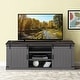 preview thumbnail 1 of 28, 68 inch Rustic Barn Door TV Stand for TVs up to 75 Inches