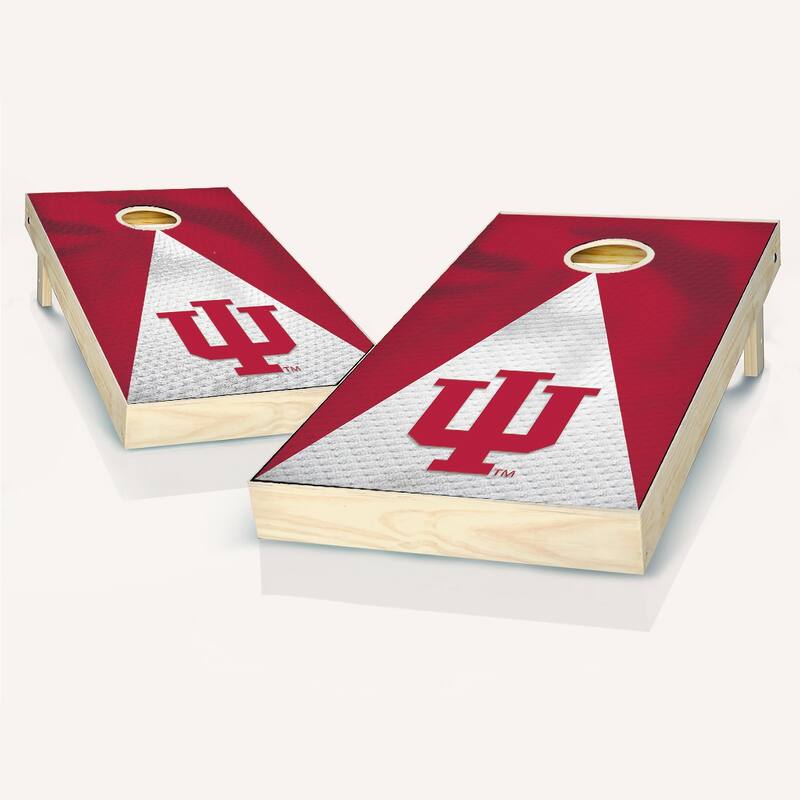 Indiana Hoosier Jersey Outdoor Cornhole Board Set - NO Accessories