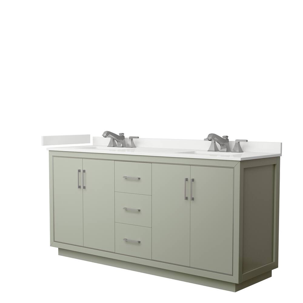 Icon 72-inch Double Vanity, Quartz Top