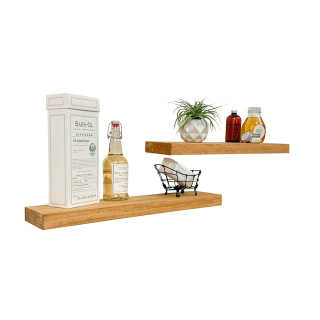 Del Hutson Designs True Floating Shelves (Set of 2)