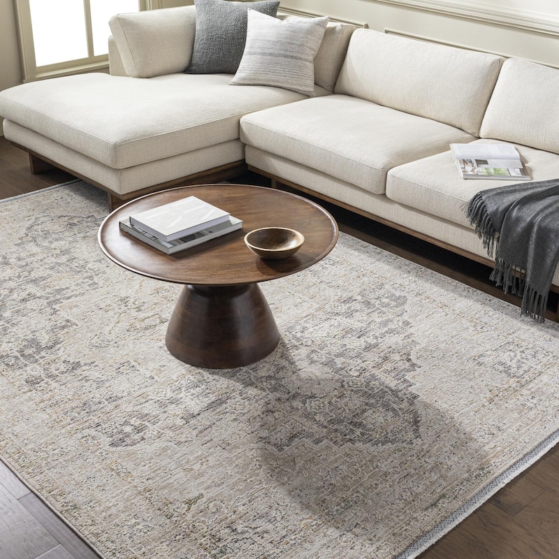 Livabliss Rivaldo Traditional Center Medallion Area Rug - 7' 10" x 10'