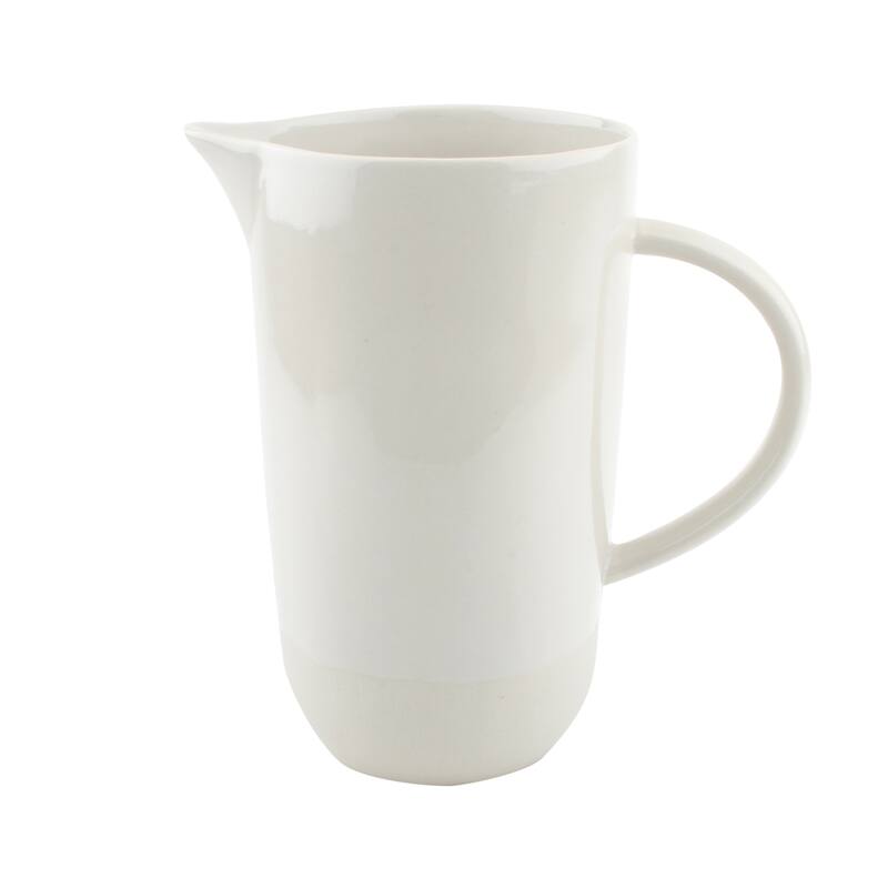 Shell Bisque Pitcher - White