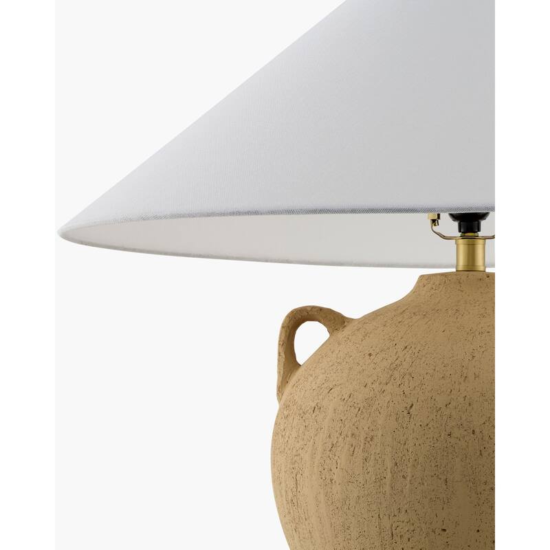 Livabliss x Galey Alix Araya Vintage Clay Jar Table Lamp - 22"H x 22"W x 22"D