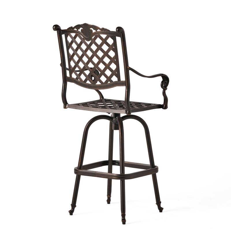 Metal Frame Barstool with Footrest