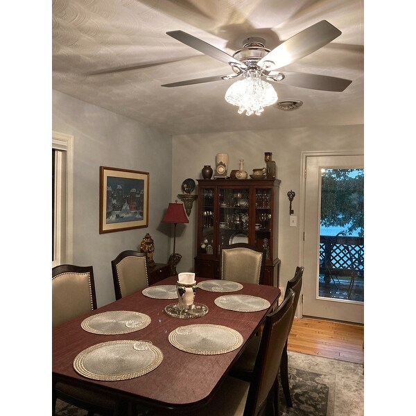 Light Crystal LED Ceiling Fan 