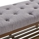 preview thumbnail 43 of 46, Entryway Shoe Bench Storage Bench Fabric Solid Wood, 43-inch Upholstered Bench for Living Room, Bedrooms