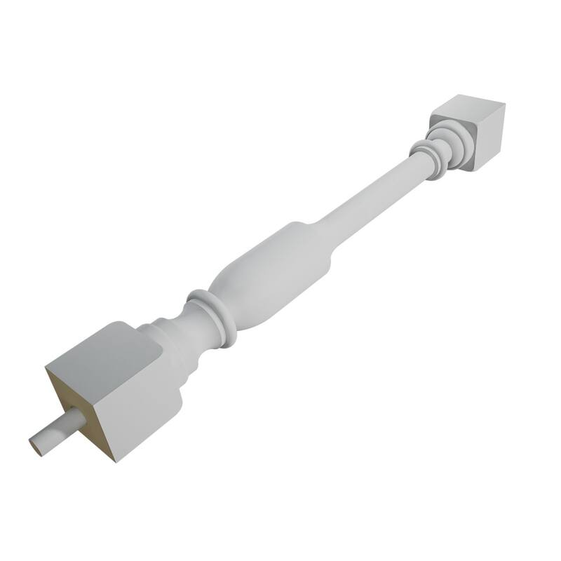 Endurathane 500 Series Lincoln Baluster, Factory Primed Polyurethane
