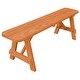preview thumbnail 1 of 7, Pressure Treated Pine 5' Traditional Bench Cedar Stain