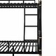 preview thumbnail 12 of 10, Black Detachable Metal Bunk Bed with Safety Guard Rails,Full XL over Queen for Bedroom