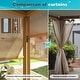 preview thumbnail 26 of 188, EROMMY Outdoor Louvered Pergola Gazebo with Adjustable Aluminum Rainproof Roof