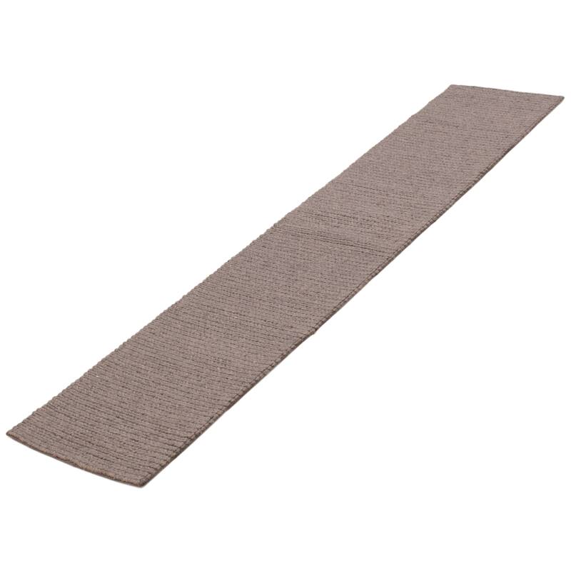 ECARPETGALLERY Braid weave Sienna Grey Wool Rug - 1'11 x 9'3
