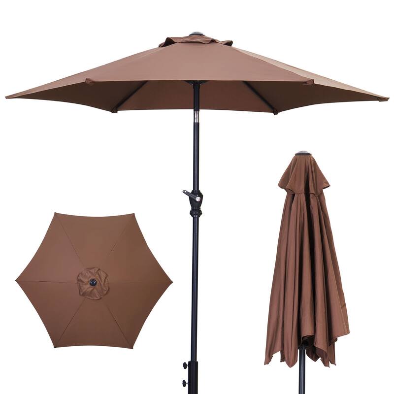 Autlaycil 7.5FT Patio Umbrella with Tilt and Crank
