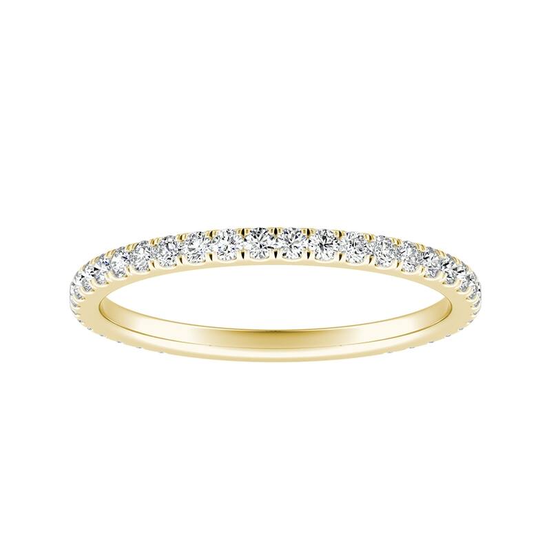 Auriya 18k Gold 1/3ctw Diamond Wedding Band