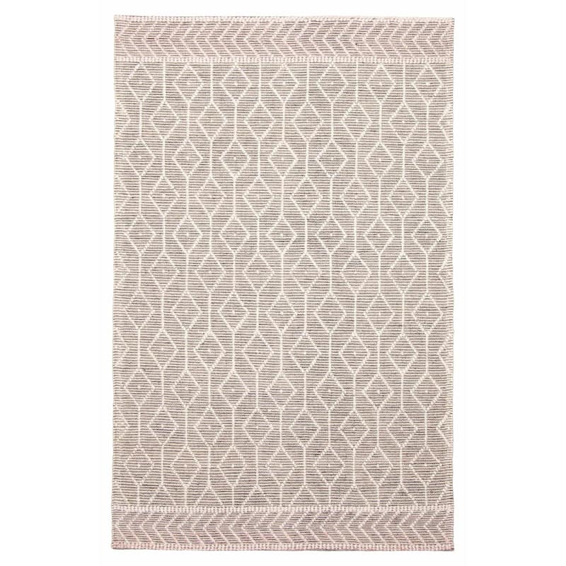 ECARPETGALLERY Braid weave Sienna Taupe Wool Rug - 4'11 x 7'10 - Taupe - 4'11 x 7'10