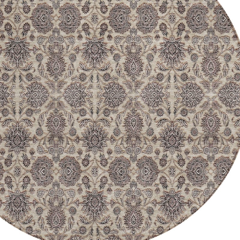 HomeRoots Floral Transitional Rectangle Outdoor Rug