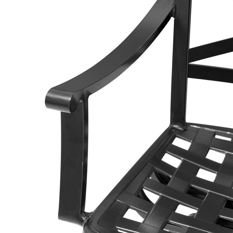 Outdoor Bar Stools Patio Aluminum Swivel Barstools with Sunbrella Cushion