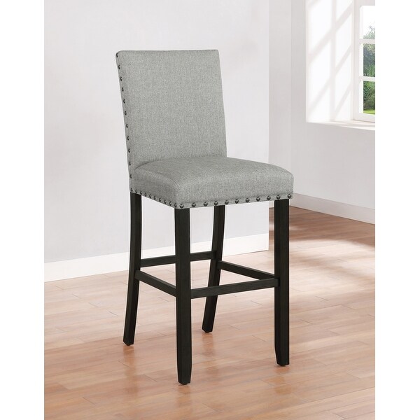 Coaster Furniture Adlar Grey and Antique Noir Bar Stools Set of 2