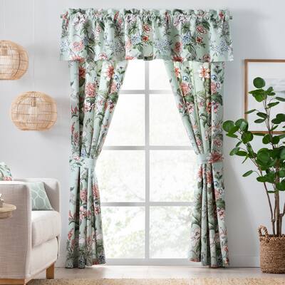Rose Tree Brynne Floral Lined Panel Pair Drapes