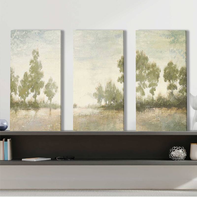 "Distant Valley Panel" 3 Piece Set on Canvas
