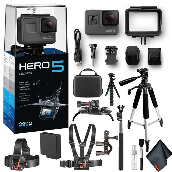 GoPro HERO5 Black 12MP Waterproof 4K Camera Camcorder Extreme Action Kit