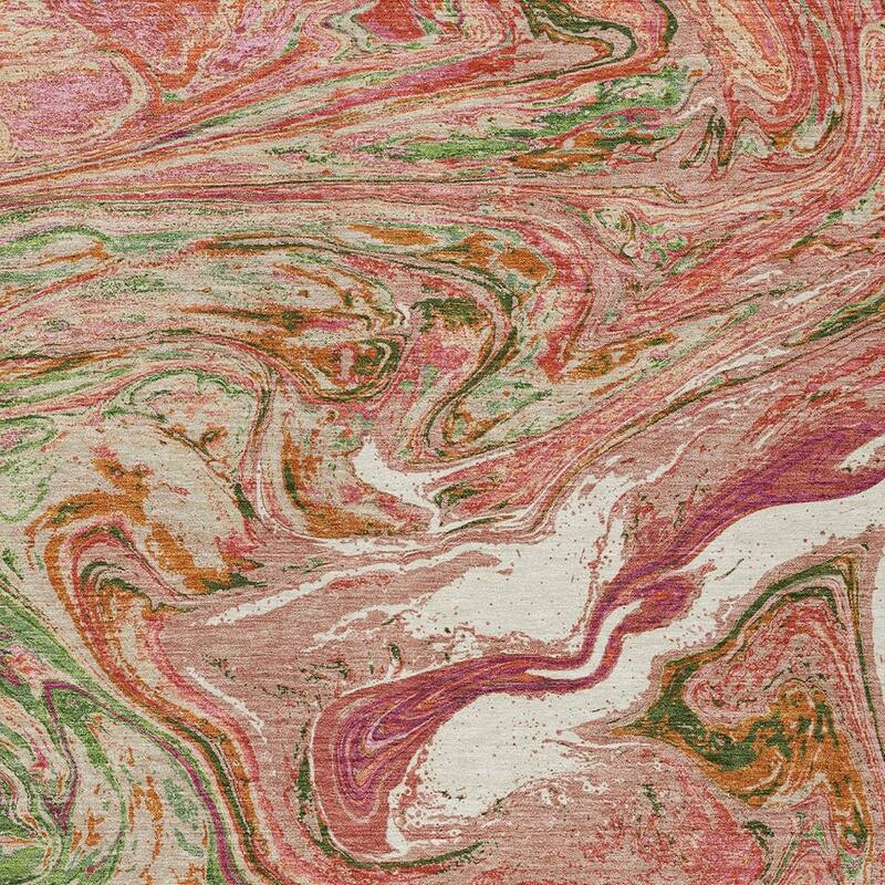 HomeRoots Abstract Transitional Rectangle Outdoor Rug