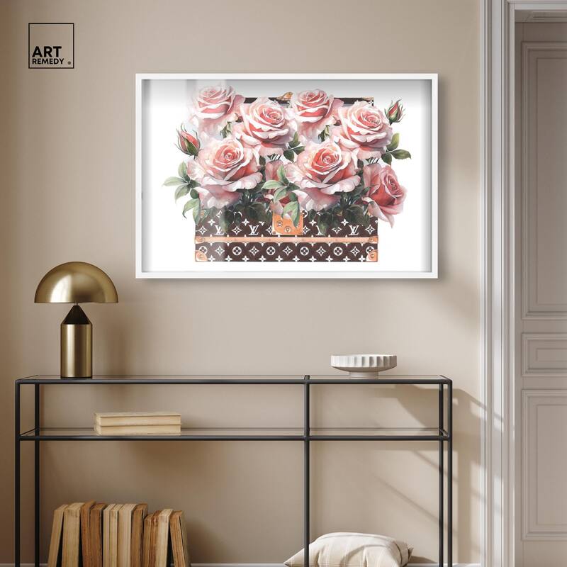 Doll Memories - Stylish Roses Shadowbox by Art Remedy