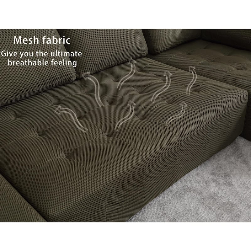 138.5 "Modular Combination Sofa U-shaped Sofa