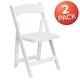 preview thumbnail 29 of 65, Wood Folding Chair with Vinyl Padded Seat (Set of 2)
