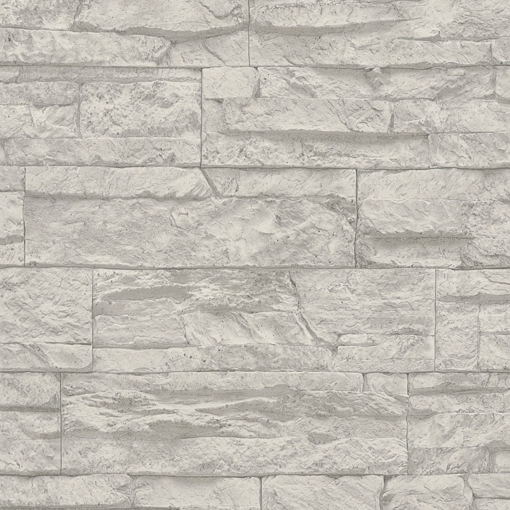 Galerie Wallcoverings Bricks and More Collection Wide Granite Slabs Matte Finish Vinyl on Non-woven Wallpaper Roll