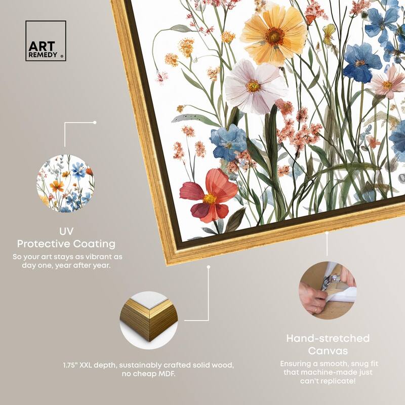 Garden of Fluttering Canvas by Art Remedy